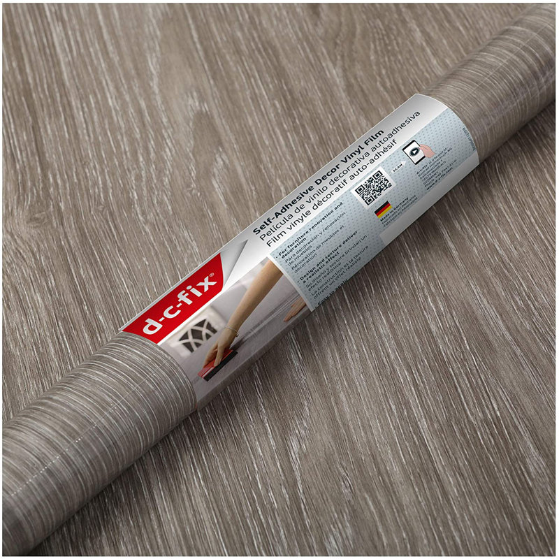 dcfix Decorative SelfAdhesive Film, Oak Sheffield Pearl Grey, Large